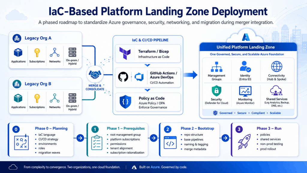 IaC‑based platform landing zone deployment