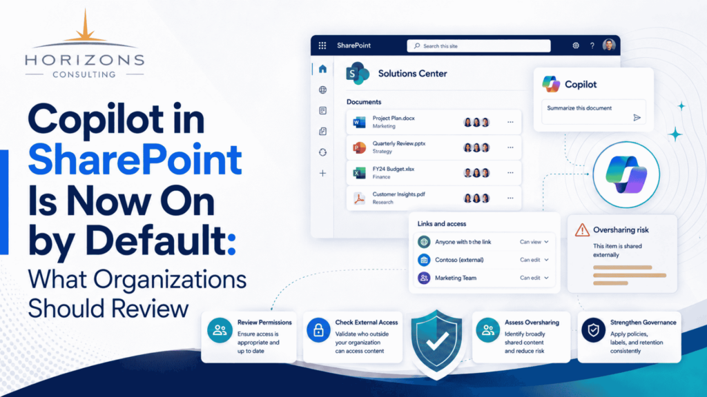 Copilot in SharePoint Is Now On by Default: What Organizations Should Review
